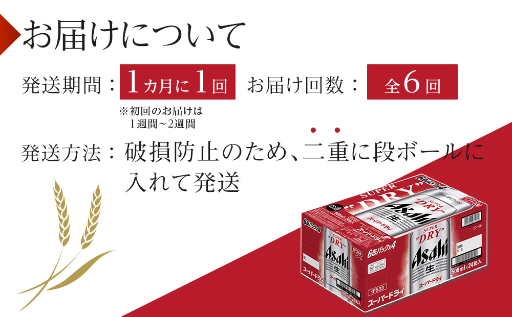 ãµãããšçŽçšã¢ãµããã¹ãŒããŒãã©ã€çŒ¶500mlÃ24æ¬å
¥ãã1ã±ãŒã¹Ã6ã¶æ å®æäŸ¿ãåå€å±åž