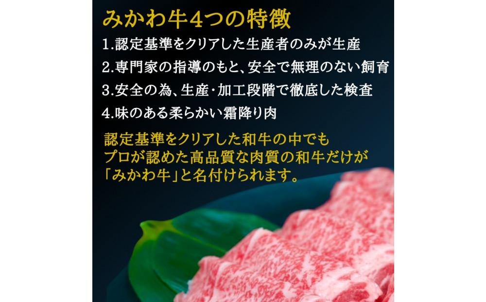 A5等級みかわ牛　しゃぶしゃぶ・すき焼き用スライス肉　500g