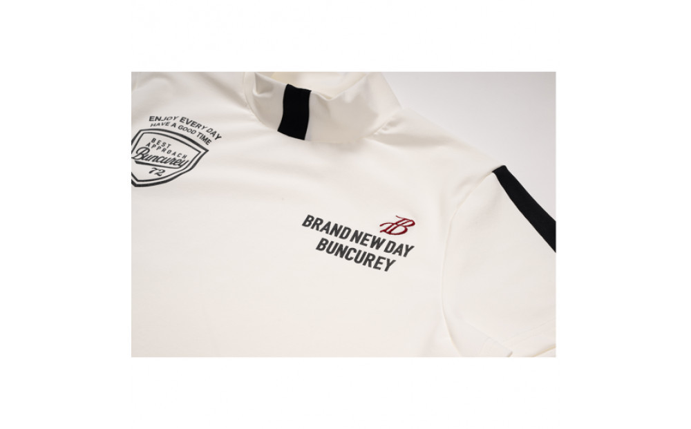 BUNCUREY　ゴルフウェア　半袖モックネック（BL23SS-02-507）オフ／サイズ2