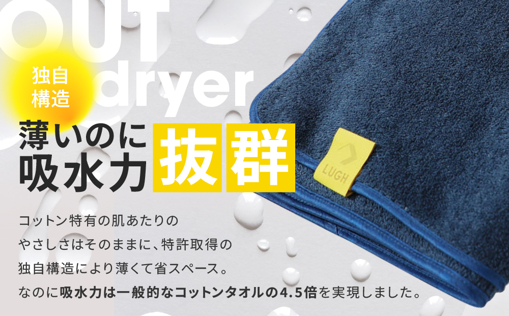 OUTdryer / ビッグサイズ　 同色2枚セット【オリーブドラブ】