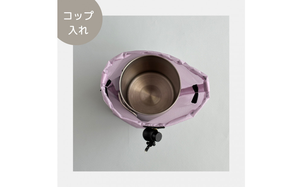 【XS 0.5L・ラベンダー】　手のひらサイズの軽量ナイロン巾着袋