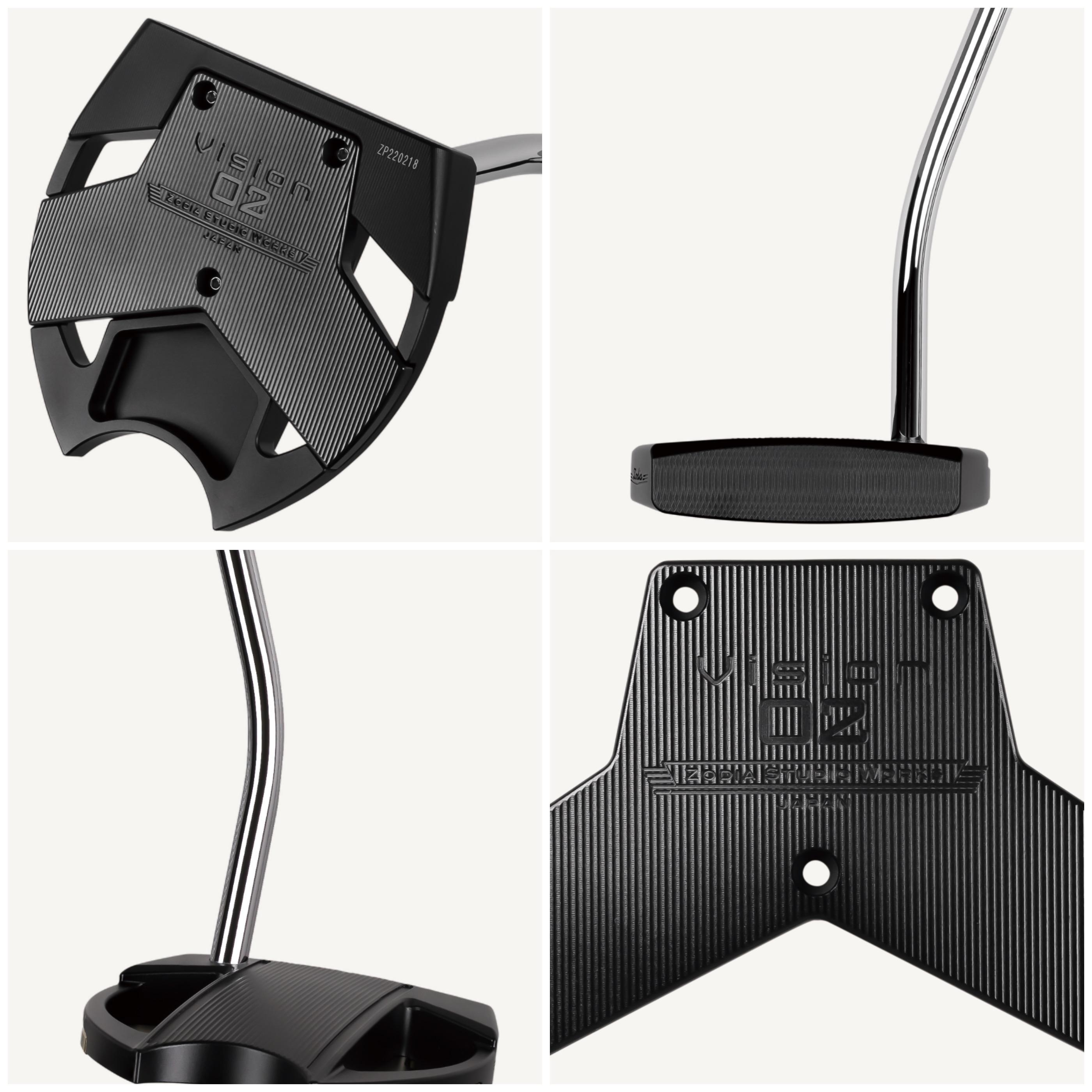 ゾディア（Zodia） パター Vision PUTTER  Vision02MODEL カラーBK シャフトインチ33.0