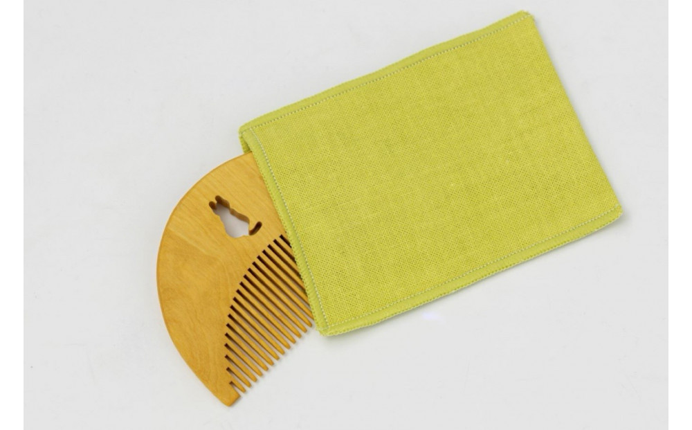 つげのくし　ナチュラルフレンズ　3種セット　携帯袋付き