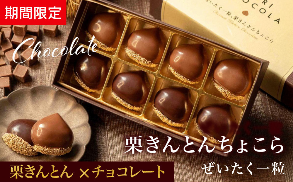 栗りん 【期間限定】まるで栗のような贅沢チョコレート「 ぜいたく一粒 栗きんとんちょこら 」栗きんとん × チョコレート プレゼント スイーツ ギフト 栗きんとん チョコ 送料無料 お取り寄せ 和栗スイーツ 和栗