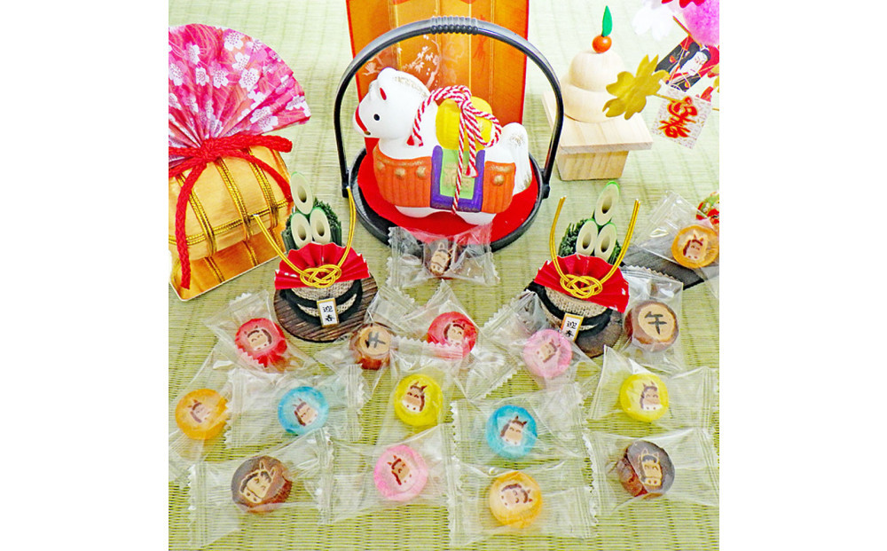 ＼年末感謝祭／金扇　干支飴パック（大） 6個入り×40袋セット　ピンク色 和風袋入り 【今だけ特別規格】 | 名古屋市 ふるさと納税 感謝祭 あめ 飴 ドロップ ばらまき 大容量 人気 おすすめ