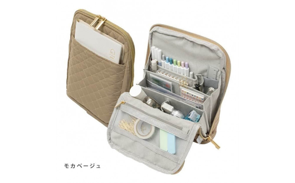 Y-Style 手帳が入るペンケース Mサイズ【モカベージュ】