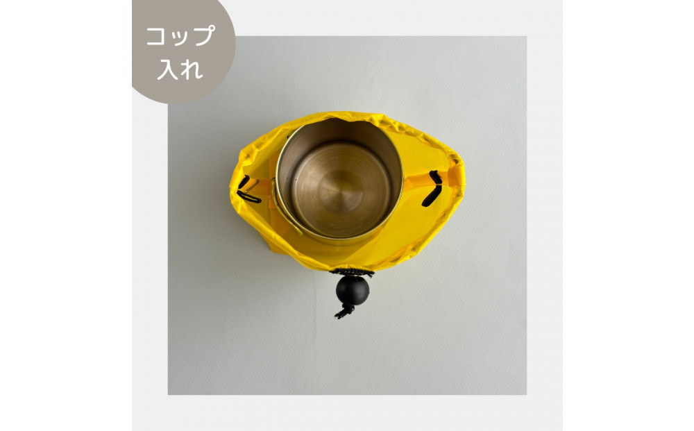 【XS 0.5L・黄色】　手のひらサイズの軽量ナイロン巾着袋