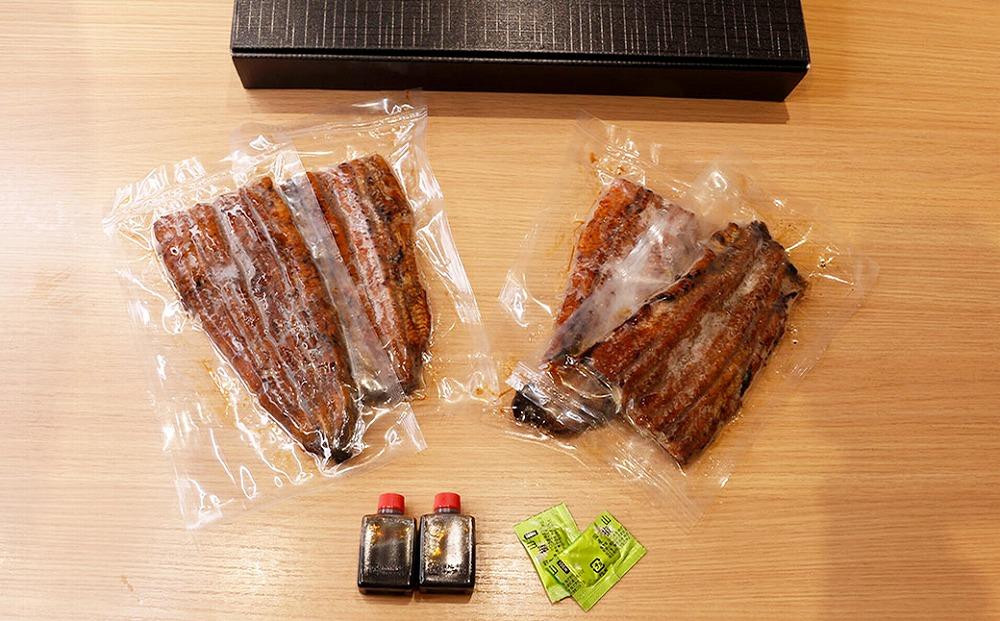 【全４回定期便】　国産うなぎ蒲焼　約180g×2尾・たれ・山椒　【炭火・職人手焼き「和食竜むら」】