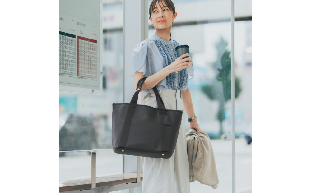 Y-STYLE 魔法の収納トートバッグ Mサイズ【マロンベージュ】