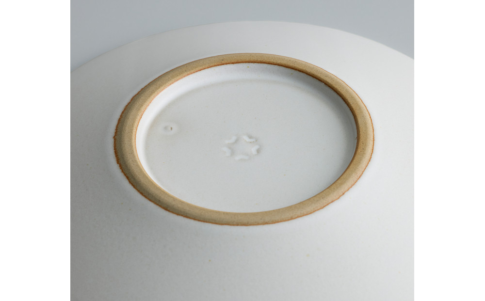 Tableware Shallow Bowl Curveペアセット15cm 乳白