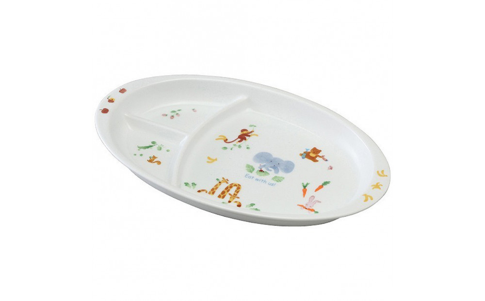 ナルミ みんなでたべよっ！ キッズプレート 28cm 40433-5554