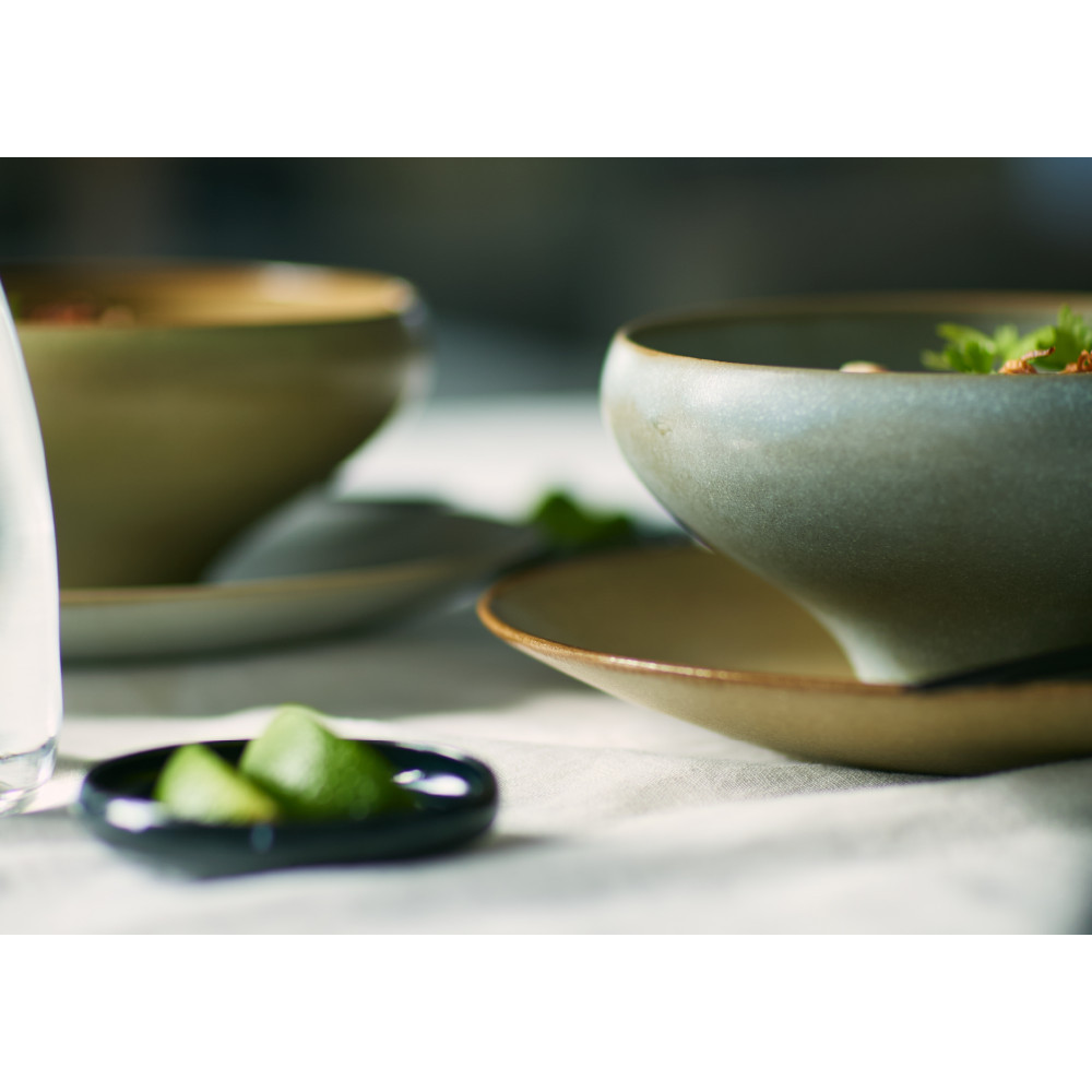 Tableware Deep Bowl Curveペアセット18cm 藍墨