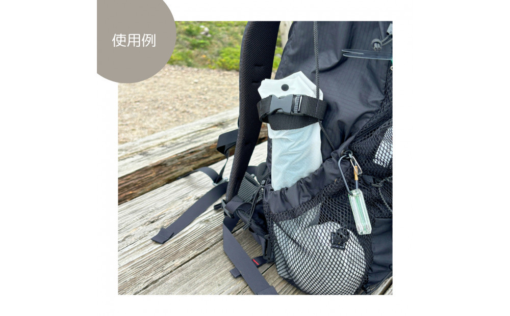 【緑】外付け折りたたみ傘ケース 傘ホルダー　折りたたみ傘カバー