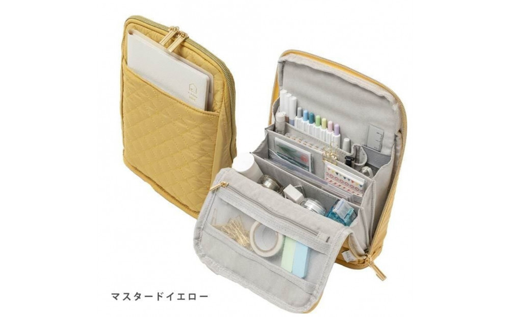 Y-Style 手帳が入るペンケース Mサイズ【マスタードイエロー】