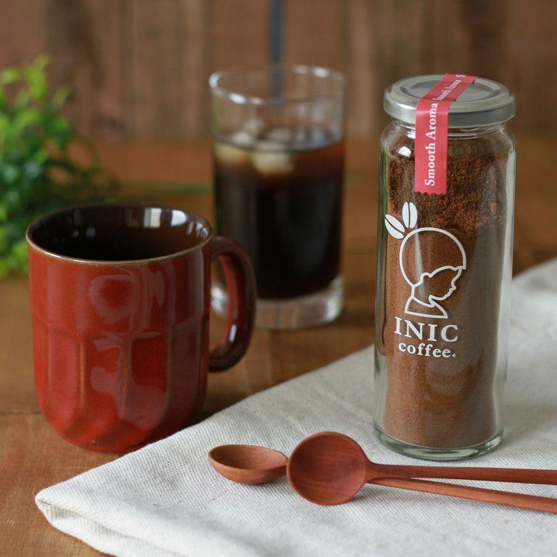 コーヒー スティック INIC coffee スムースアロマ 瓶（14～28杯分）手軽に本格ドリップの味 粉末 珈琲 持ち運び キャンプ アウトドア 職場 砂糖不使用 イニック インスタントを超える味