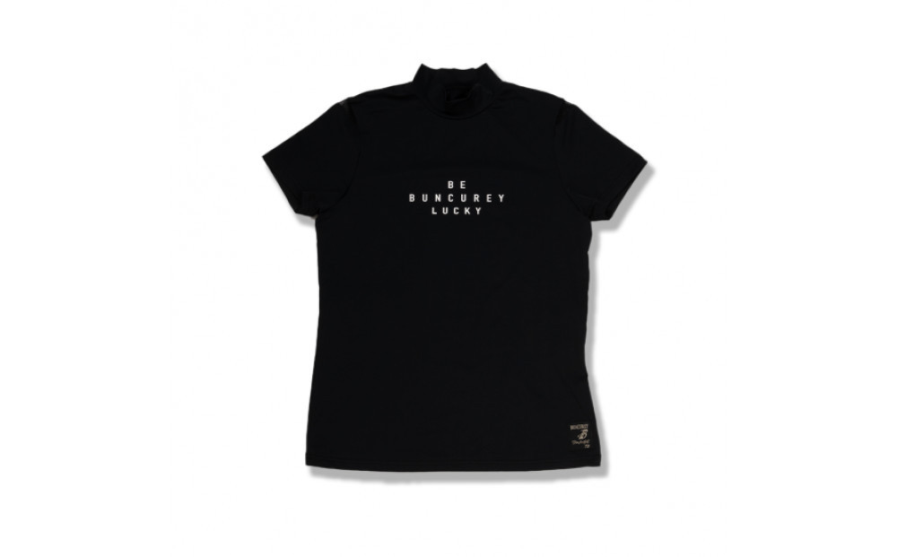 BUNCUREY　ゴルフウェア　半袖モックネック（BL23SS-02-508）ブラック／サイズ1