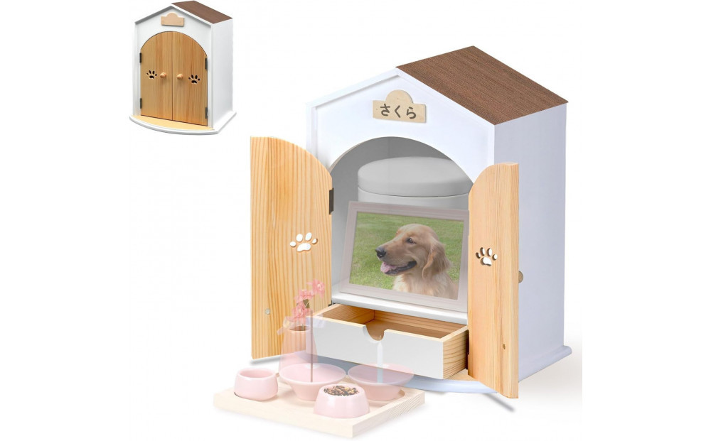 AngelHouse天使のおうち型仏壇　木目ダーク