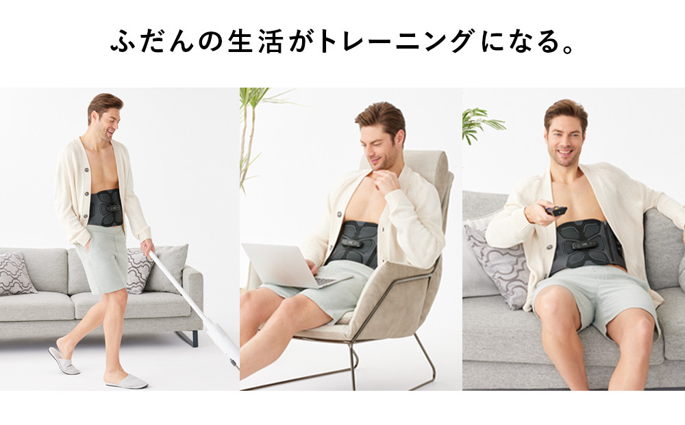 SIXPAD Abs 2ãSãµã€ãºã ã·ãã¯ã¹ããã ã¢ã㺠è
¹çãã¬ãŒãã³ã° å®¶é»