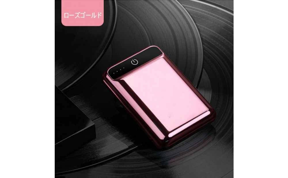 10000mAh 大容量 モバイルバッテリー ＜ローズゴールド＞急速充電 防災電源 2.1A スマホ充電器 小型 軽量 USB2ポート 2台同時充電可能 LED液晶画面 残量表示 携帯充電器 iphoneX 【PL保険加入済み製品・安心】