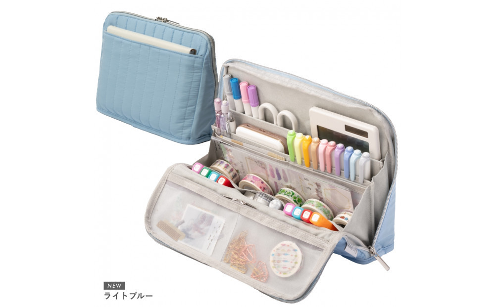 Y-Style 手帳が入るペンケース Lサイズ【ライトブルー】
