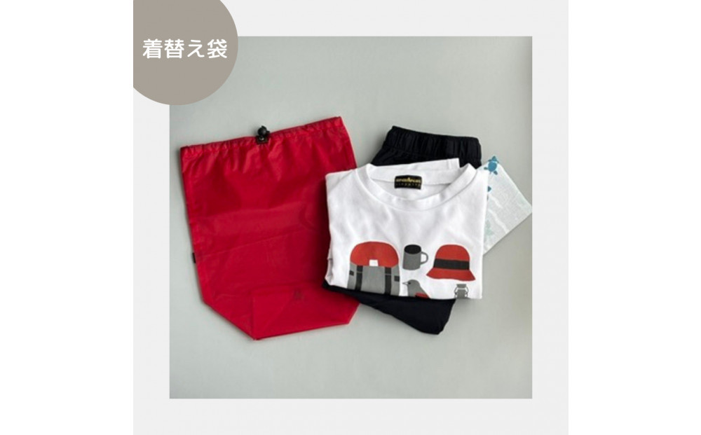 【L・5L・赤】 大きめナイロン巾着袋　スタッフバッグ　スタッフサック　バッグインバッグ　着替え袋