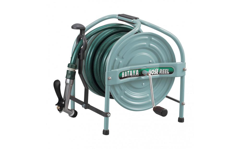 テツノホースリール 塩ビホース21m レバーノズル付 HSA-20N＜グリーン＞