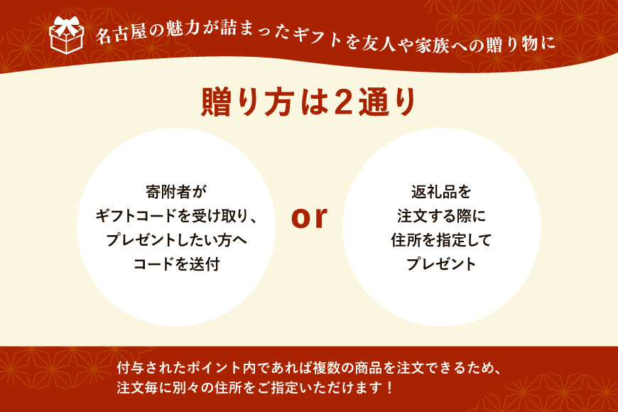 あとから選べるWEBカタログギフト（寄附100万円コース）300000ポイント名古屋市