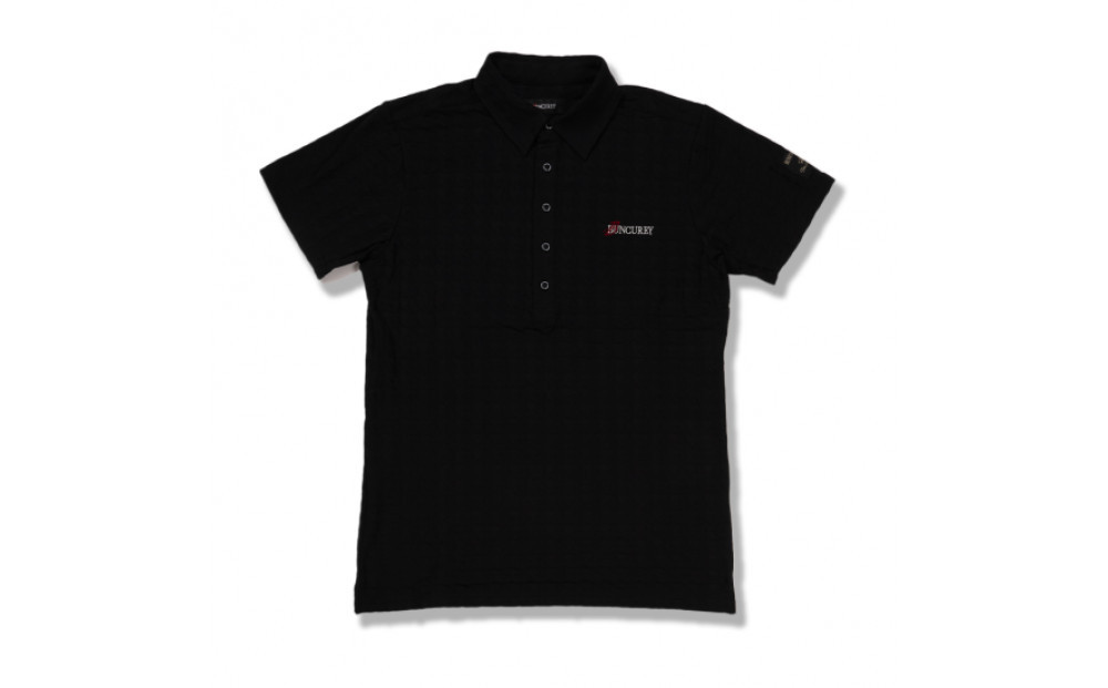 BUNCUREY　ゴルフウェア　半袖ポロシャツ（BM23SS-01-043）ブラック／サイズ6