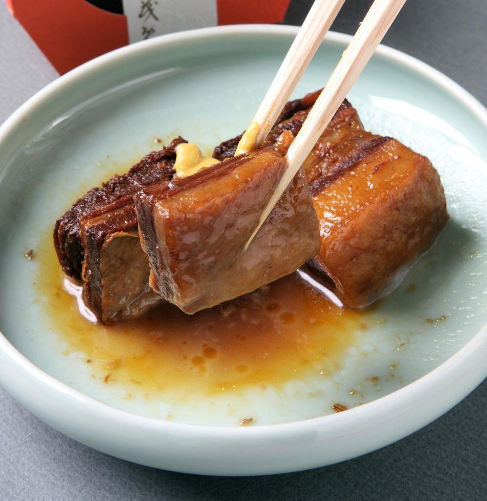 名古屋白壁の料亭か茂免　板前仕込 国産豚使用「ぶた角煮」