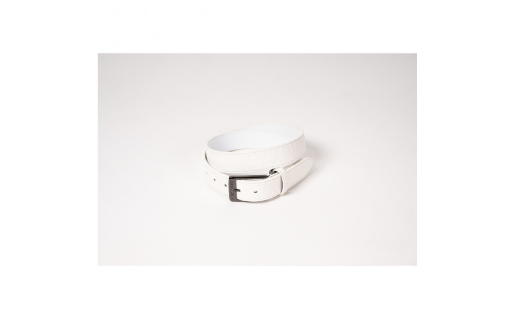 BUNCUREY　エンボス加工ベルト（BM23SS-08-022）〈ホワイト〉