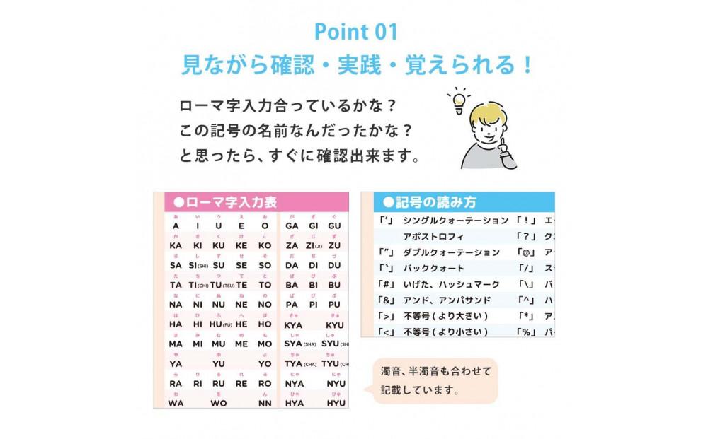 学習ポスター　キーボード表【B3＋A4 2枚セット】	