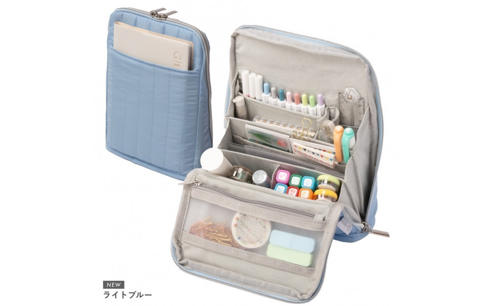 Y-Style 手帳が入るペンケース Mサイズ【ライトブルー】