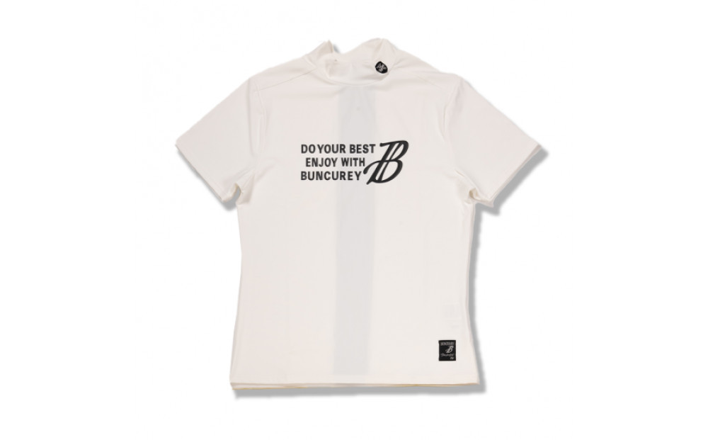 BUNCUREY　ゴルフウェア　バイカラー半袖モックネック（BM23SS-02-007）オフ／サイズ5