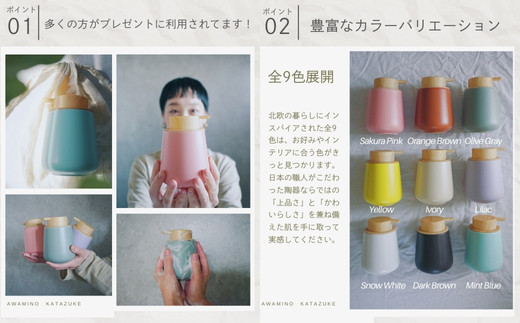 泡ソープ美濃焼ディスペンサー ＜ミントブルー＞木製コースター付き