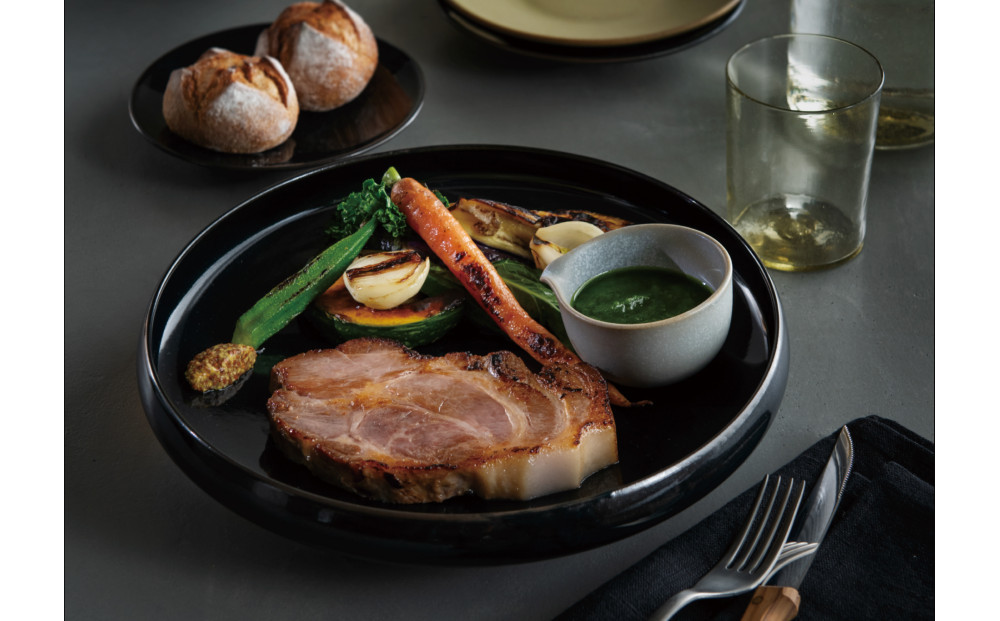 Tableware Shallow Bowl Curveペアセット21cm 乳白