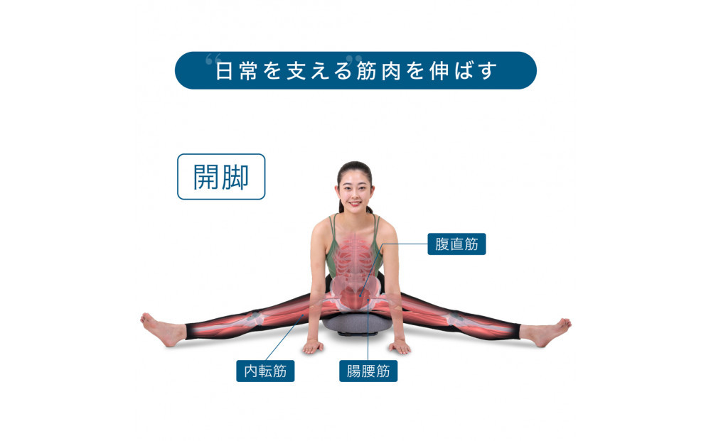 Re STReTCH　開脚チェア 【ネイビー】