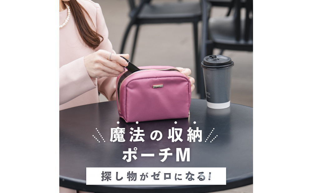 Y-STYLE 魔法の収納ポーチ Mサイズ【ローズピンク】