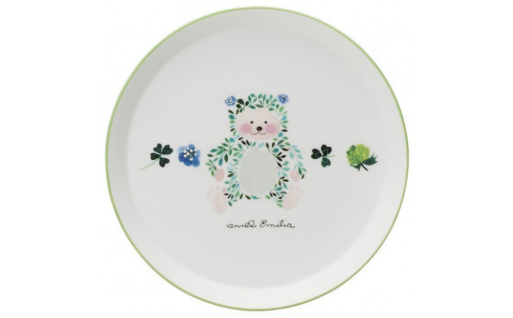 ナルミ アンナエミリア プレート(くま) 19cm 51949-5644P