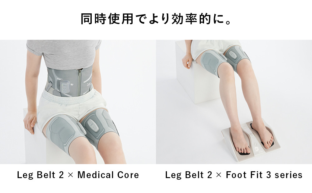 SIXPAD Leg Belt 2ãS-Mãµã€ãºã ã·ãã¯ã¹ããã ã¬ãã°ãã«ã çã㬠家é»