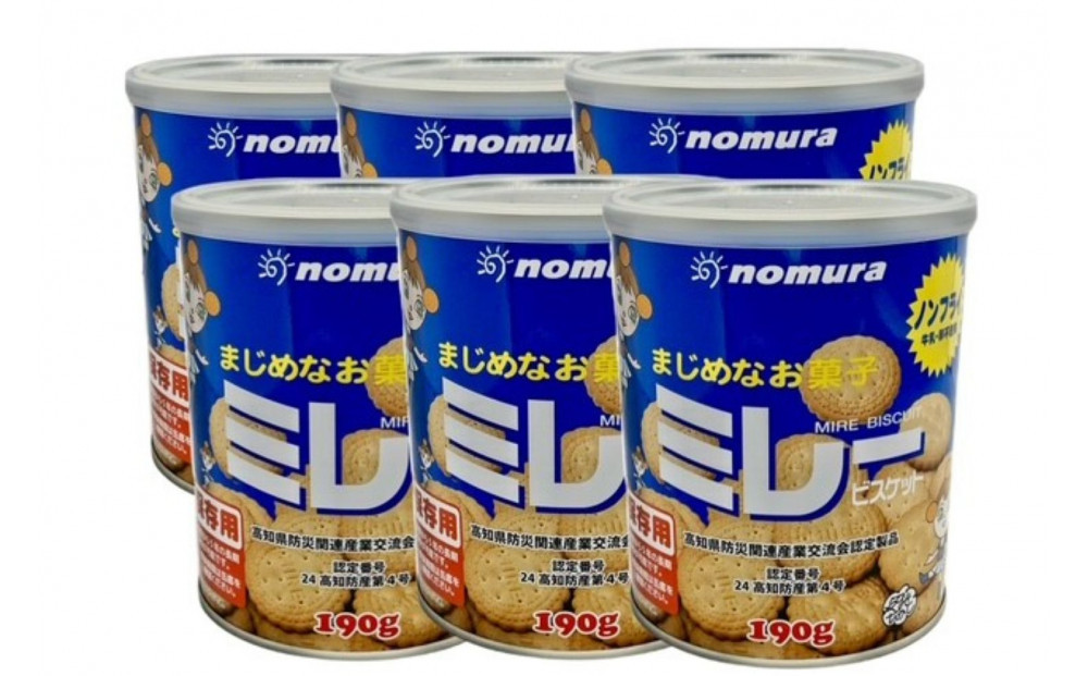 （アミノエース）保存用　ミレービスケット　190g　６缶