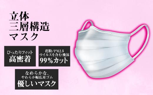 名古屋で製造　国産不織布マスク（小さめ）　5枚入×20袋