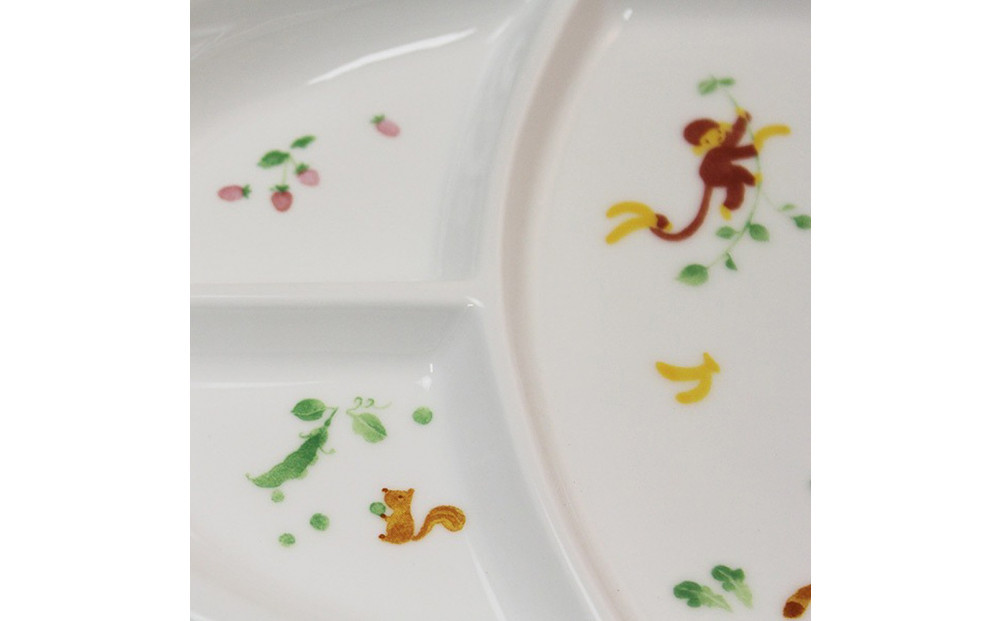 ナルミ みんなでたべよっ！ キッズプレート 28cm 40433-5554
