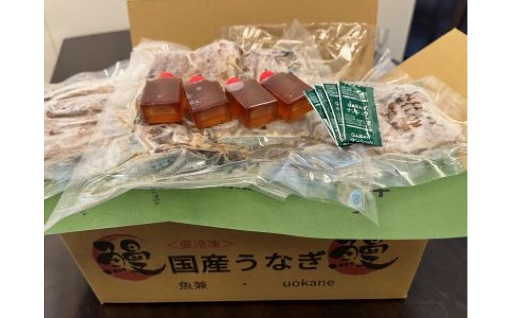 ＜三河一色産うなぎ＞　最上級白焼き　おつまみにどうぞ！　４匹（計約800ｇ）