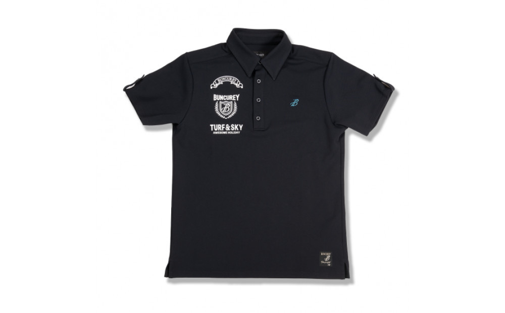 BUNCUREY　ゴルフウェア　ロゴポロシャツ（BM23SS-01-042）ブラック／サイズ4