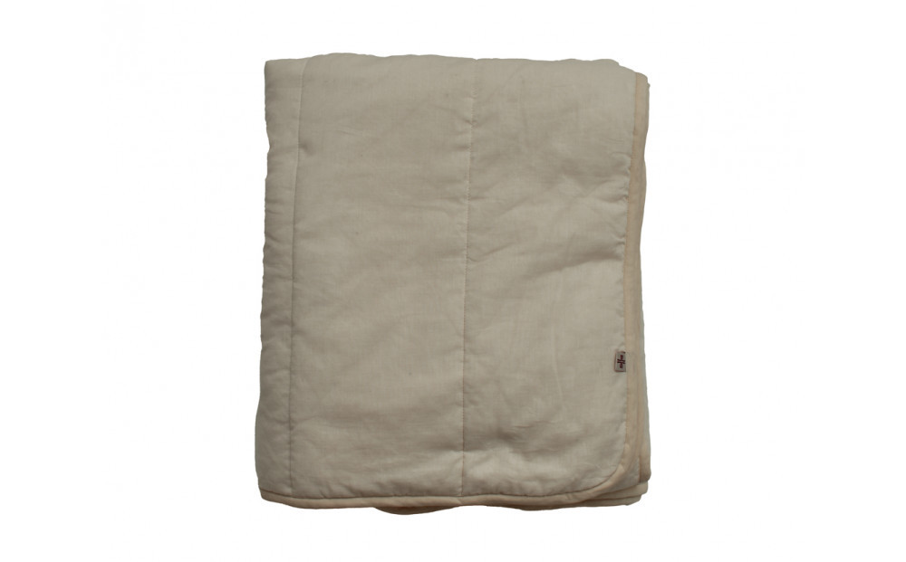 綿入りガーゼキルトケット　シングル（カフェオレ・ベージュ） | Fabric Plus ファブリックプラス ガーゼケット キルトケット タオルケット 綿入り綿100％ 夏用 涼感 軽量 通気性 吸水性 肌触り 快眠 寝具 シングルサイズ 人気 おすすめ 洗える 日本製 送料無料