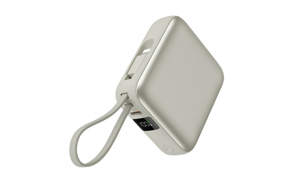 【2025年モデル】モバイルバッテリー 12000mAh 46.2Wh ＜シルバー＞大容量 3台同時充電 ２本ケーブル内蔵 PD22.5W 急速充電 QC3.0 携帯充電器 防災電源 iPhone16充電 USB-A / Type-C / iPhone 出力 Type-C入力 高品質 コンパクト 防災グッズ PSE認証 【PL保険加入済み製品・安心】