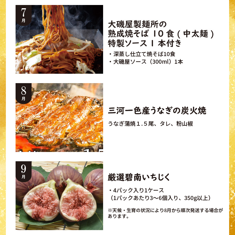 肉・魚・野菜・フルーツすべて詰まった旬の定期便(全12回お届け)　H028-065