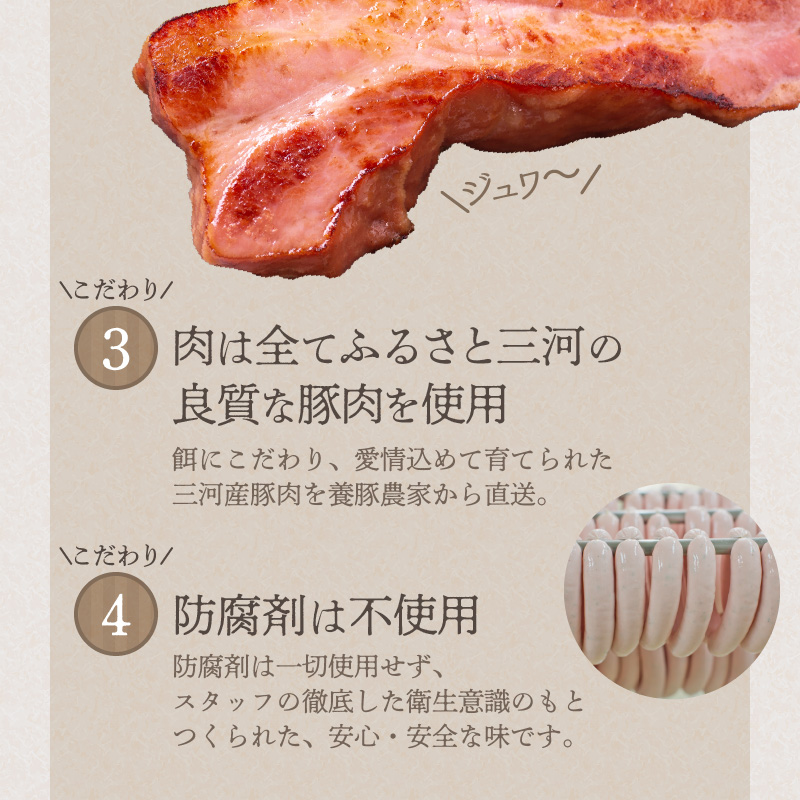 【定期便３回お届け】手作りハム工房シュヴァインハイムの満喫セット H003-040