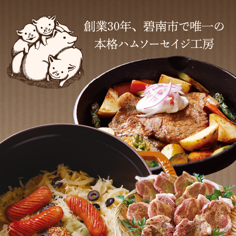 【定期便6回お届け】手作りハム工房シュヴァインハイムの満喫セット H003-039