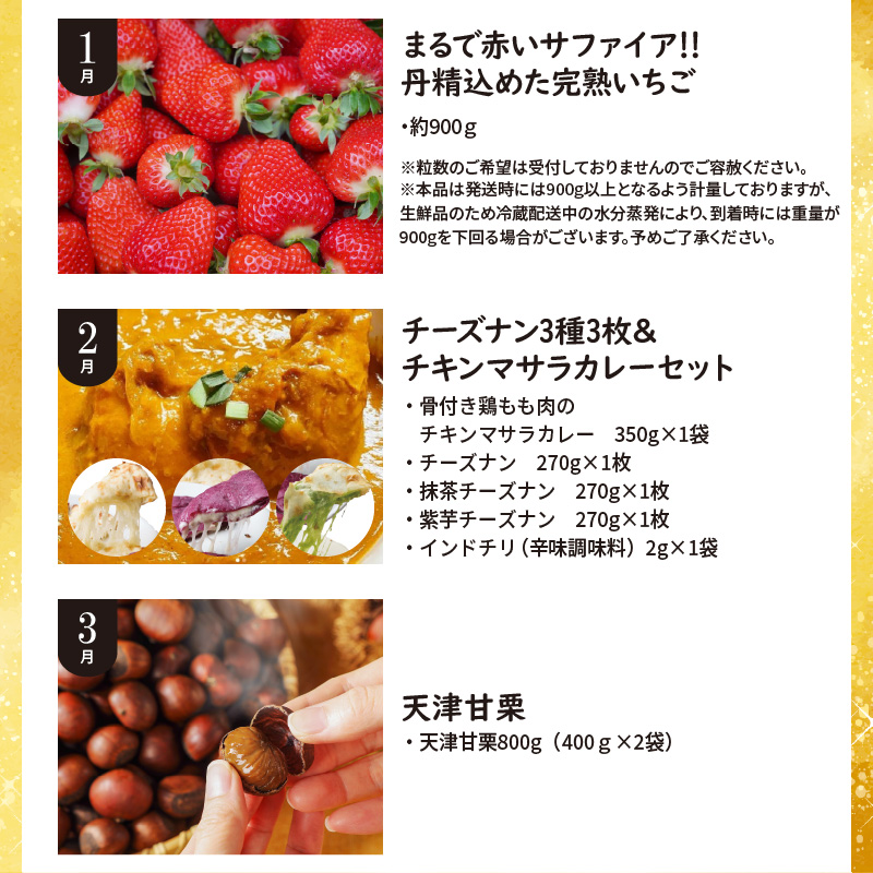 碧南市がチョイスした厳選定期便！ 【全12回】厳選！肉・魚・野菜・フルーツすべて詰まった旬の定期便(毎月お届け） H028-088